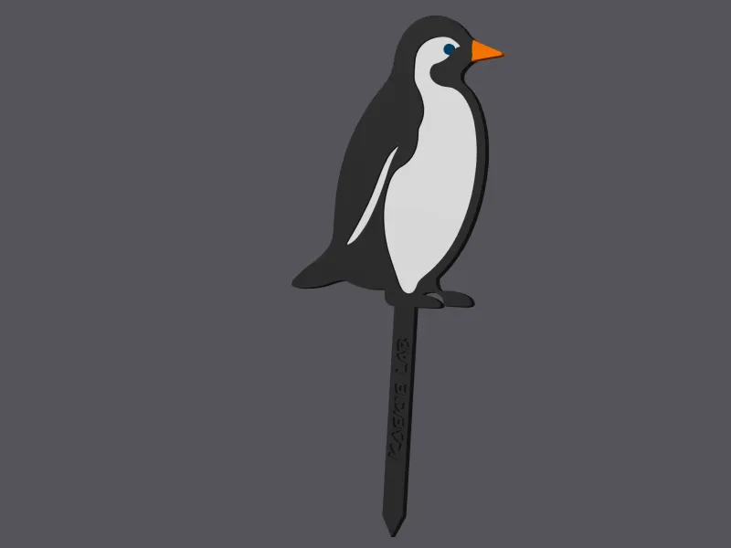 Pinguin - Caketopper & Cupcaketopper v2 (3 sizes)