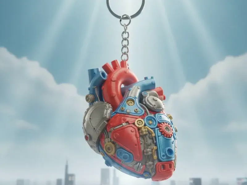 heart, corazon robotico, llavero, keychain