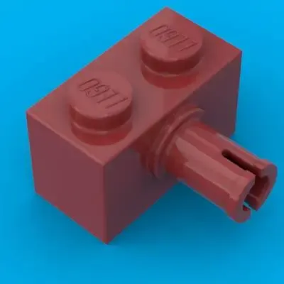 LEGO Brick Modified 1 x 2 with Pin