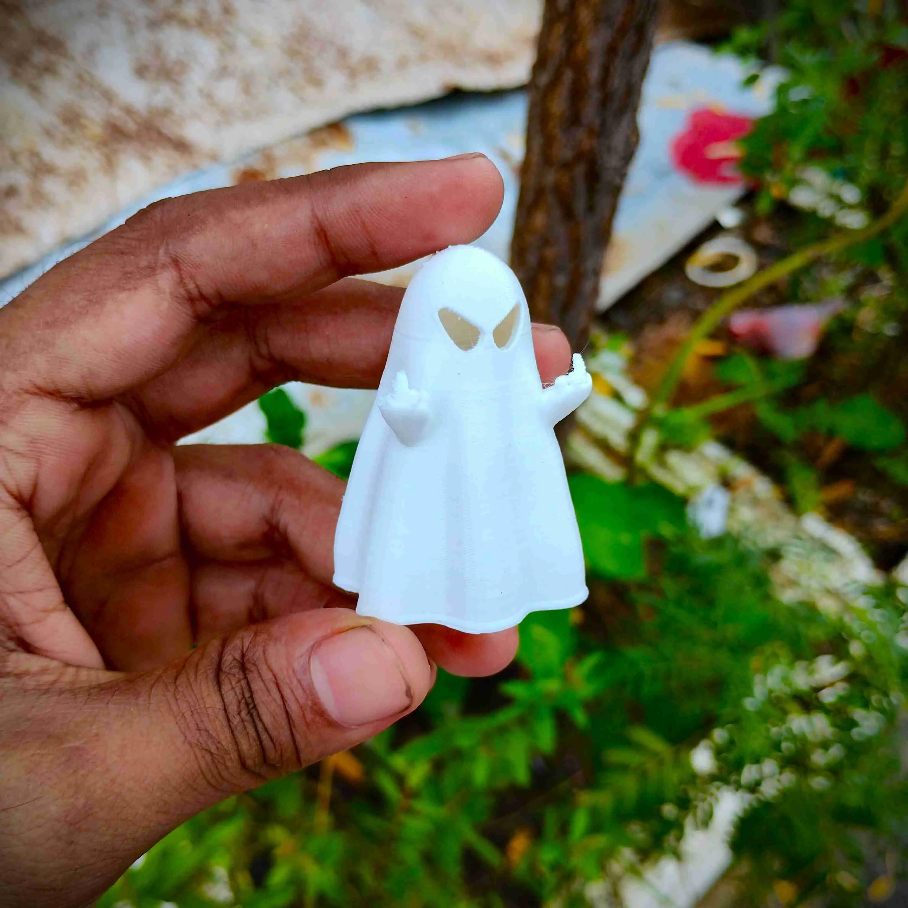 HALLOWEEN SPECIAL CUTE LITTLE ANGRY GHOST