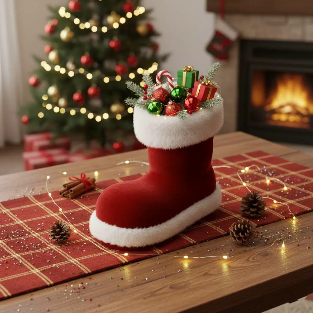 Santa's Christmas Boot - Christmas Decoration