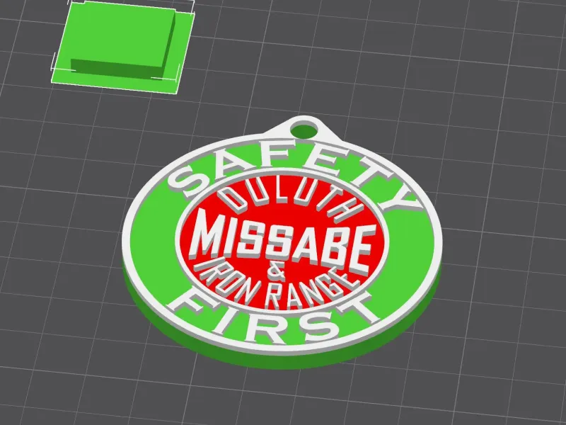 Safety First, Duluth Missabe & Iron Range. Keychain