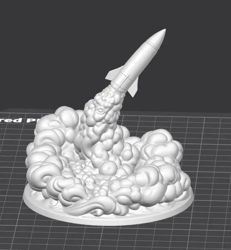 Valor Rocket Desk Statue – Military Tribute Rocket Dis