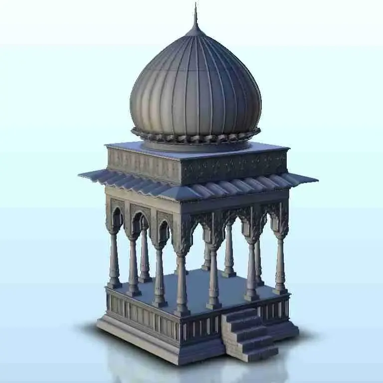 Indian altar with dome 12 - miniatures warhammer terrain sce