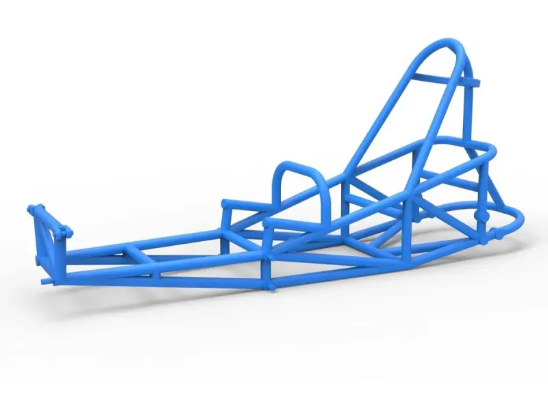 Frame of old school Front engine dragster V5 Scale 1:25