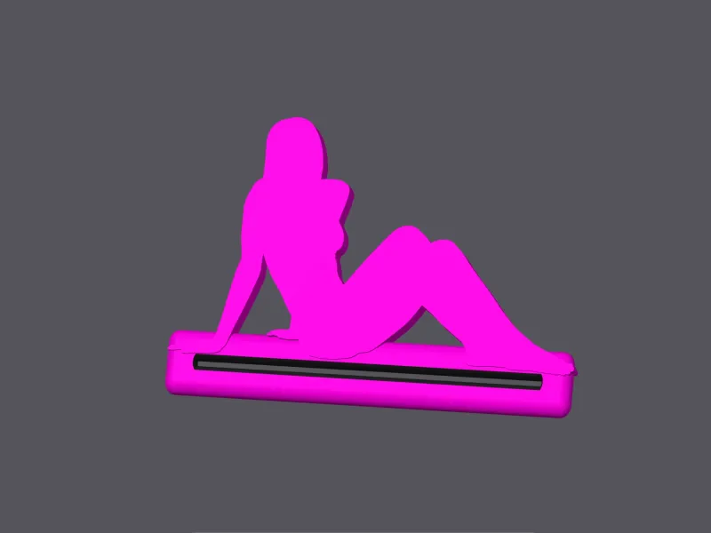 Silhouette Relaxing Woman - Toothpaste Squeezer