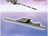 Asian passenger station with large tile building and wooden-0