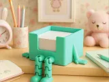 Articulated Sticky Note Holder | Fun Storage with Legs Toy-2