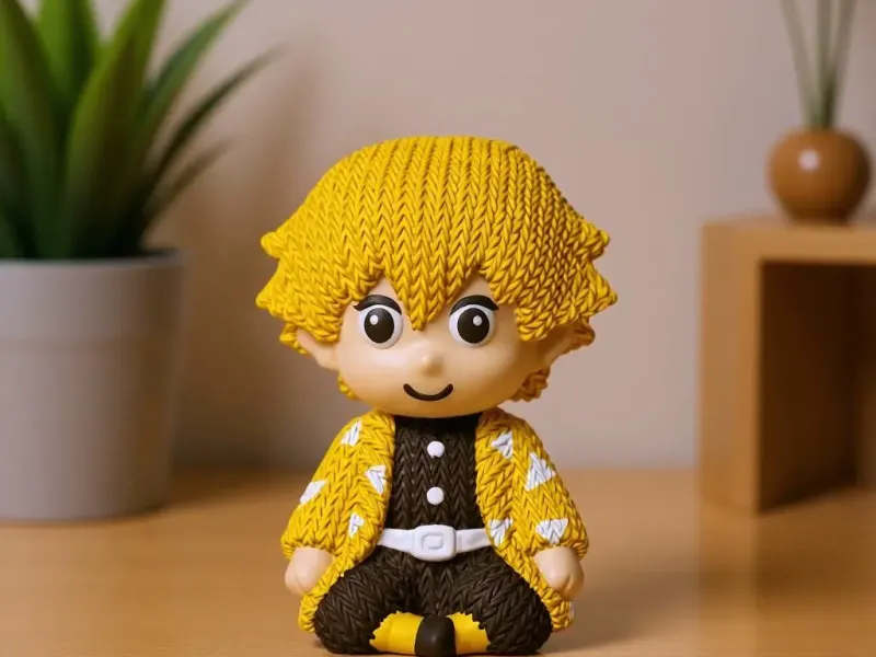 Zenitsu Agatsuma from Demon Slayer Knitted - Crochet