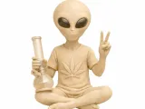 Alien paz e amor - Gray Alien and bong-0