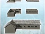 Military barracks with central access arch and tile roof (3)-2