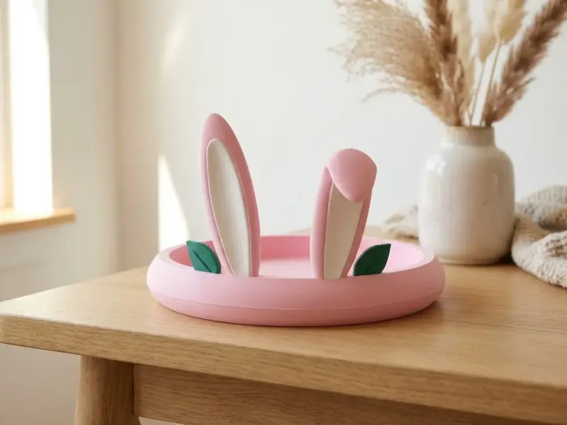 Bunny Ears Trinket Tray - Easter Catchall Dish