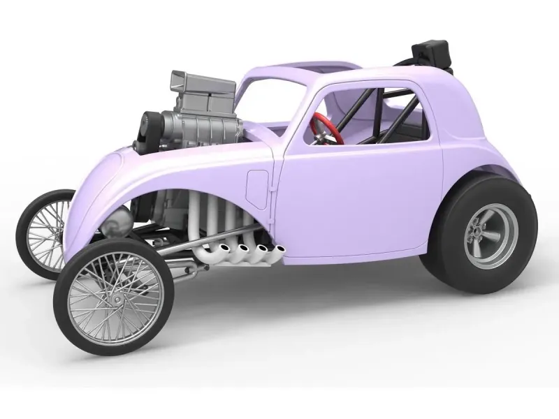 Front engine old school dragster with shell V10 Scale 1:25