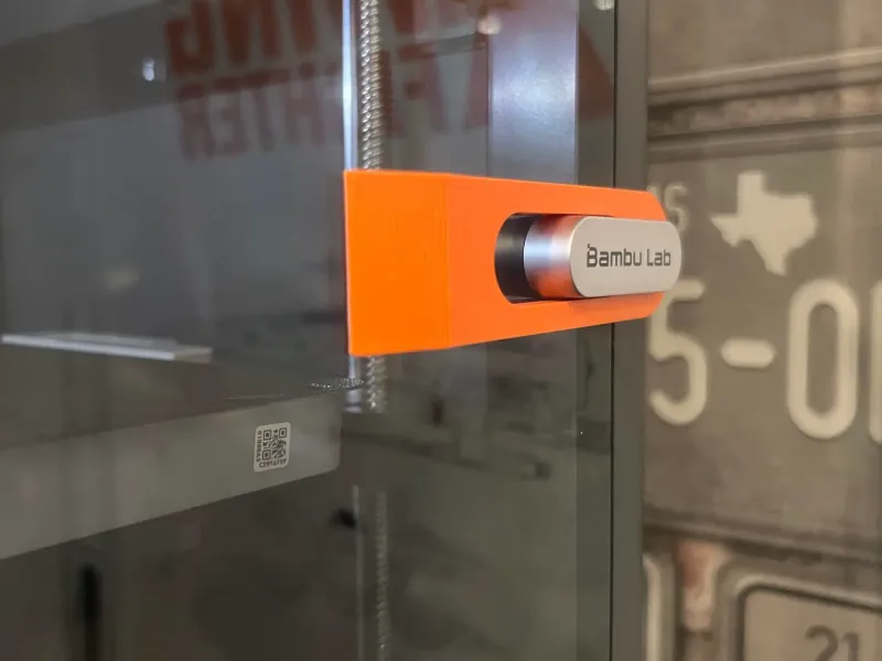Support de racloir de plateau pour porte Bambu Lab