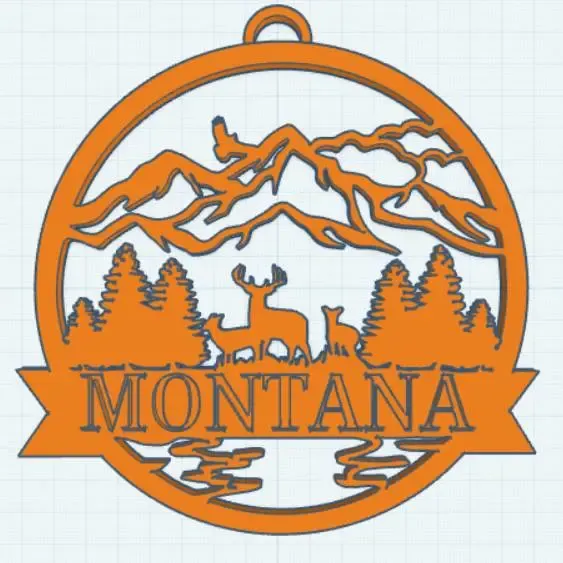 Deer Tree Ornament