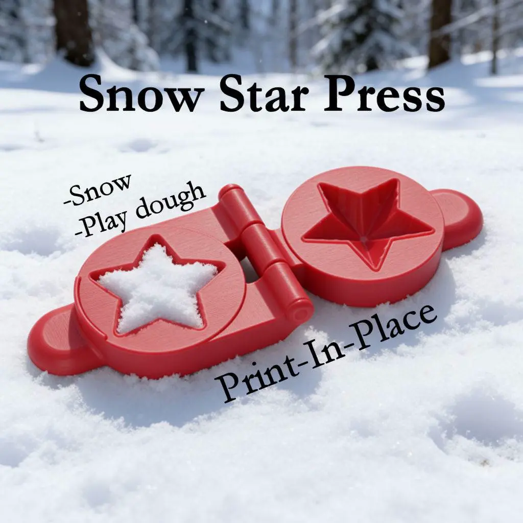 Snow Star Mould Press