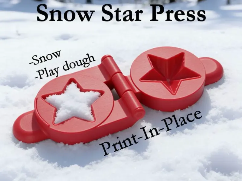 Snow Star Mould Press