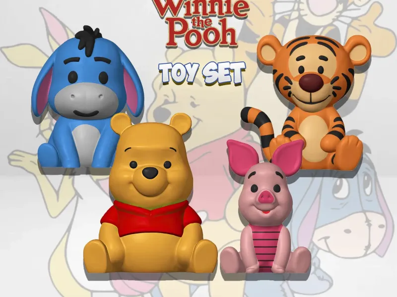 Buy 3 Models, Get 1 FREE! Winnie the Pooh - Set Toys