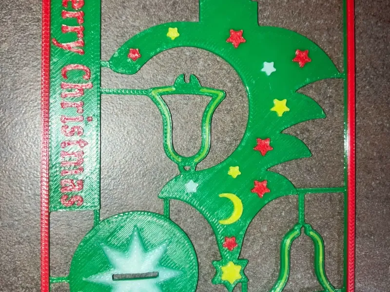 Kit Albero di Natale Card Regalo Decorazione EN