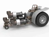 Pulling tractor with 4 jet engines Version 2 Scale 1:25-0