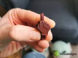 Mini Flip Middle Finger Keychain-2