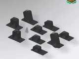 BMW E36 DOOR PANEL CLIPS – SET OF 10 + EXTRA DOOR STOP CLIP-3