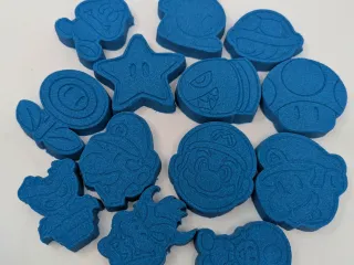Mario-Inspired Character Bath Bomb Molds, 12 molds