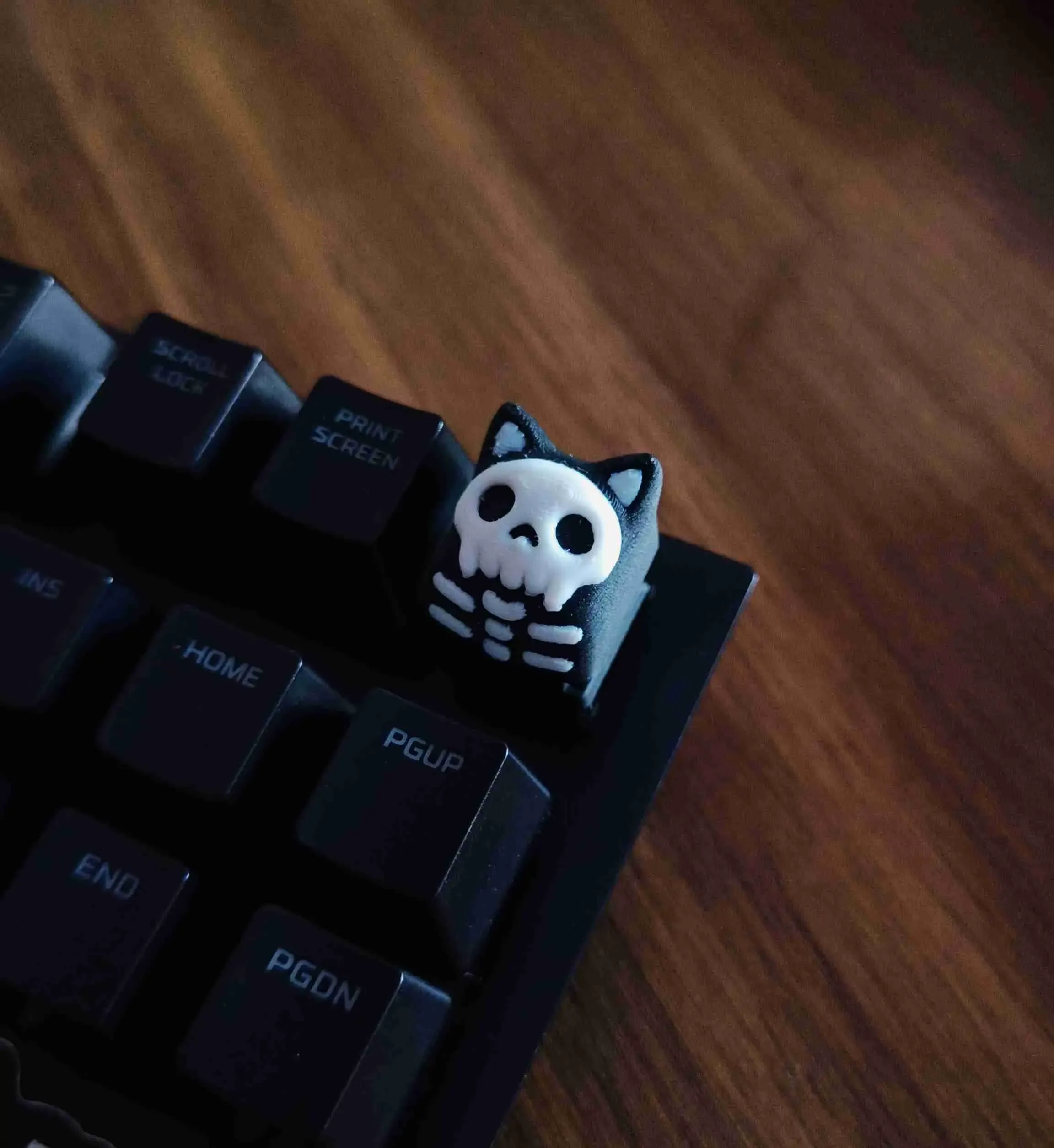 Catskull Halloween keycap - mechanical keyboard