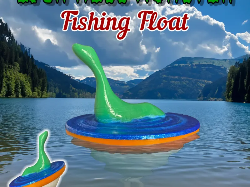 Loch Ness Monster Fishing Float - Easy Multicolor