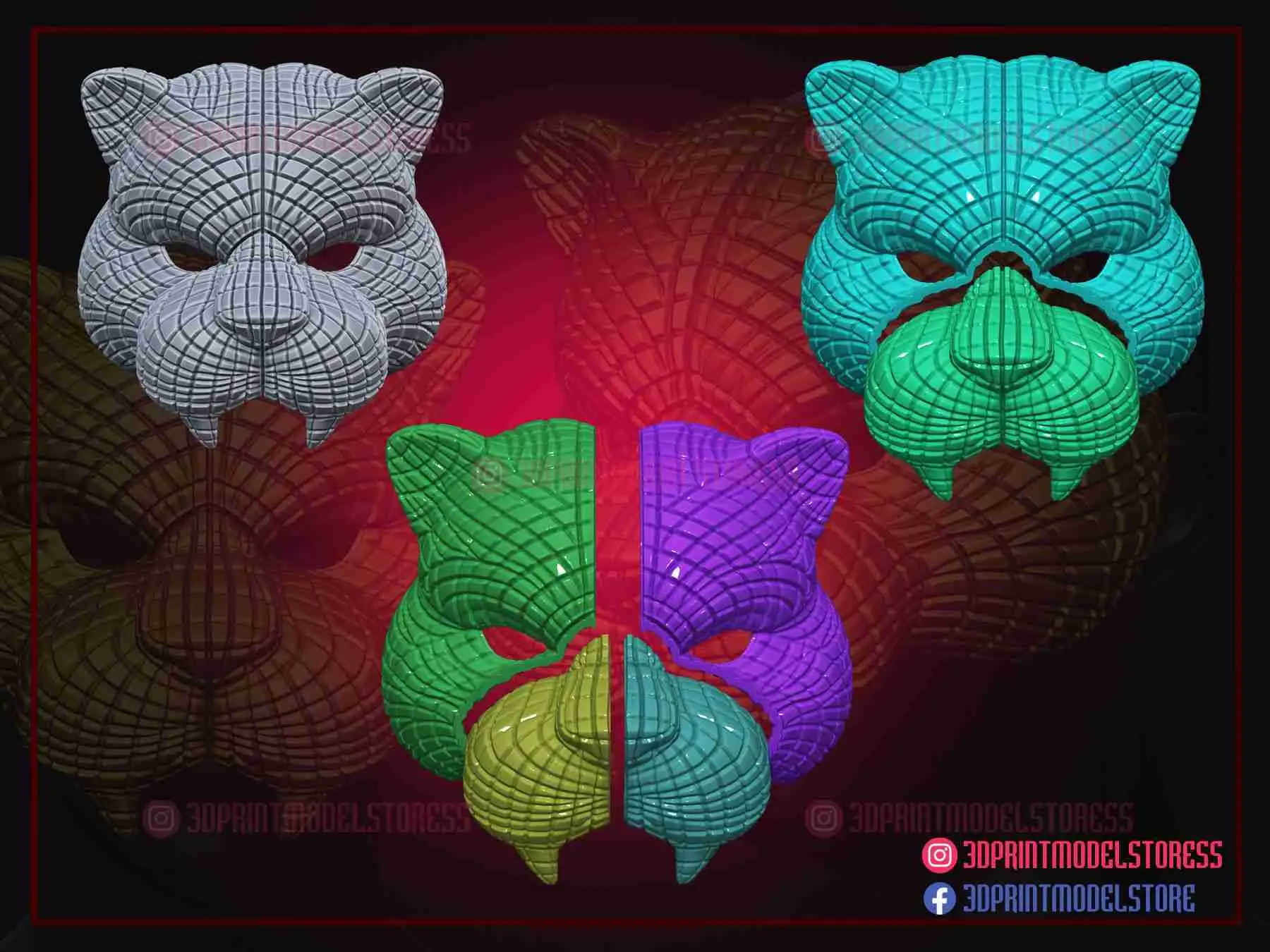 Squid Game Mask - Squid Game Tiger Vip Mask