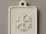 Chaveiro 3D – Floco de Neve-4