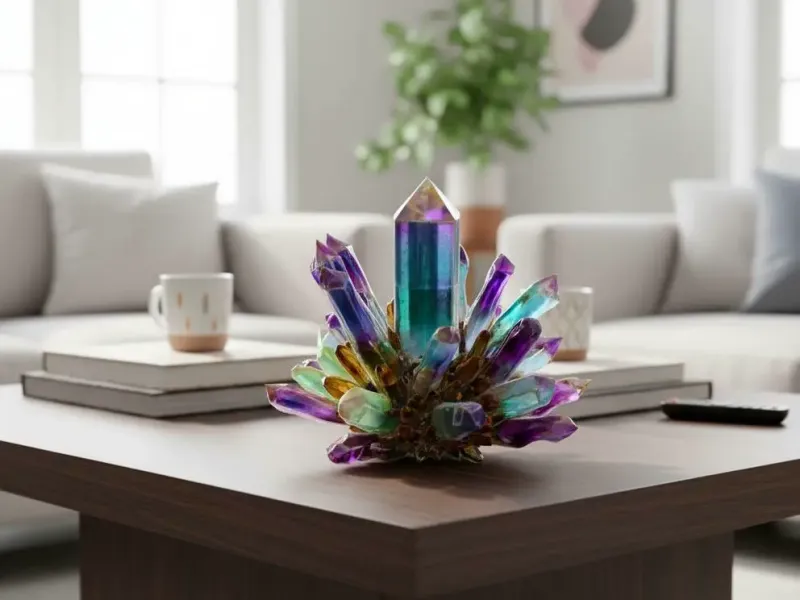 Crystal Cluster Version 3 with LED hole in base