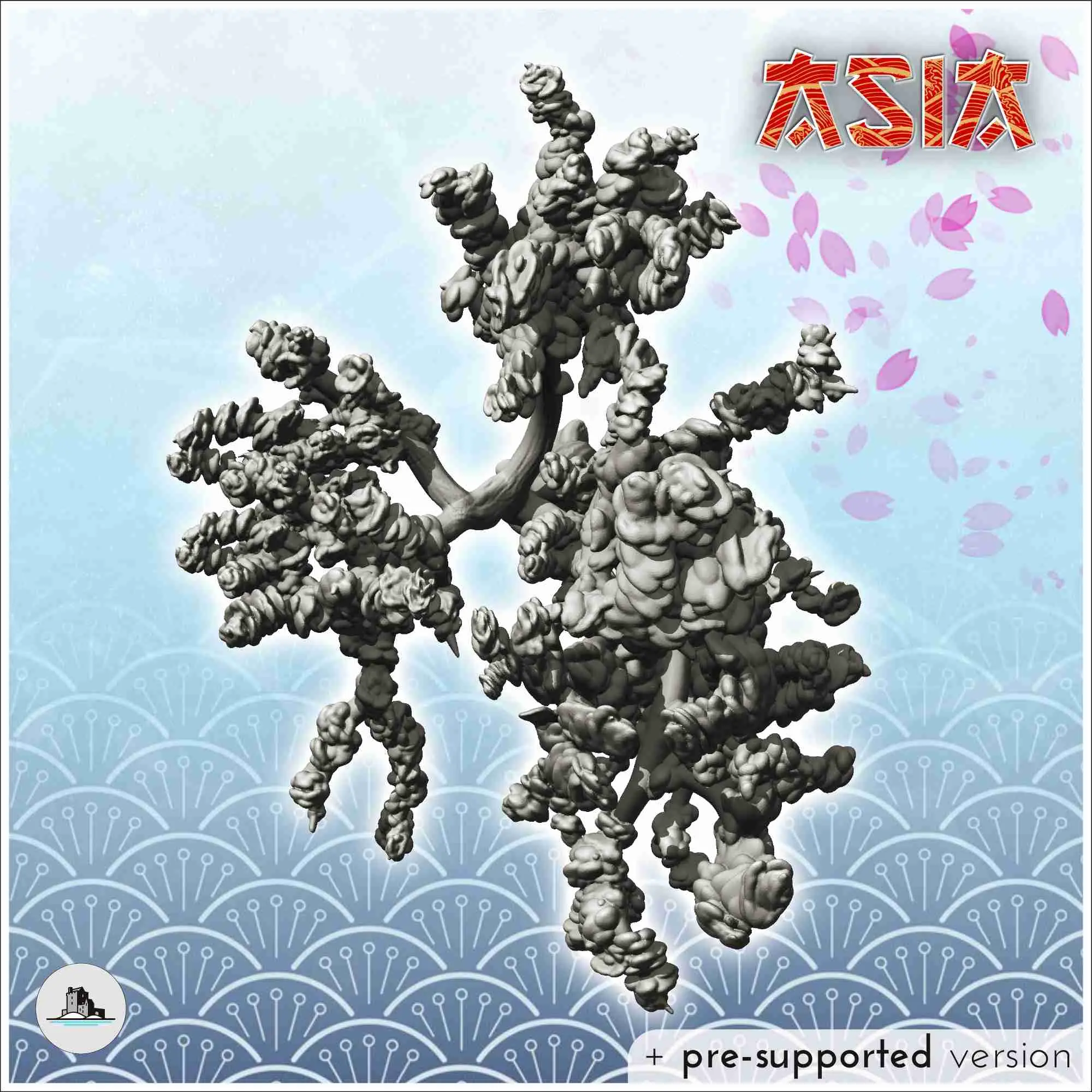 Sakura - Asya manzara arazisi warhammer savaş oyunu japon
