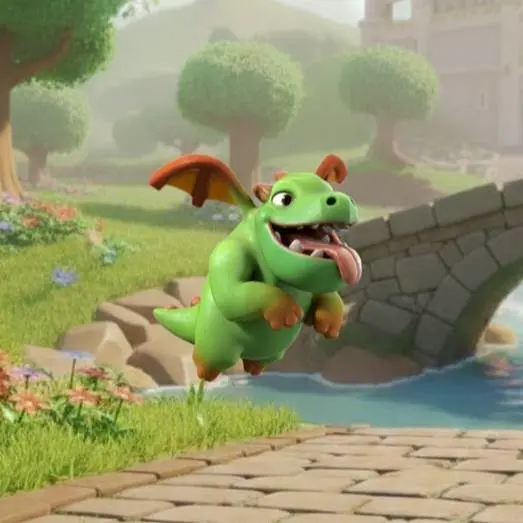 Baby Dragon from Clash Royale