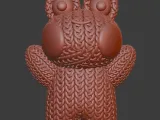 Knitted Frog (cute)-4