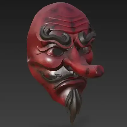 Japan mask Tengu