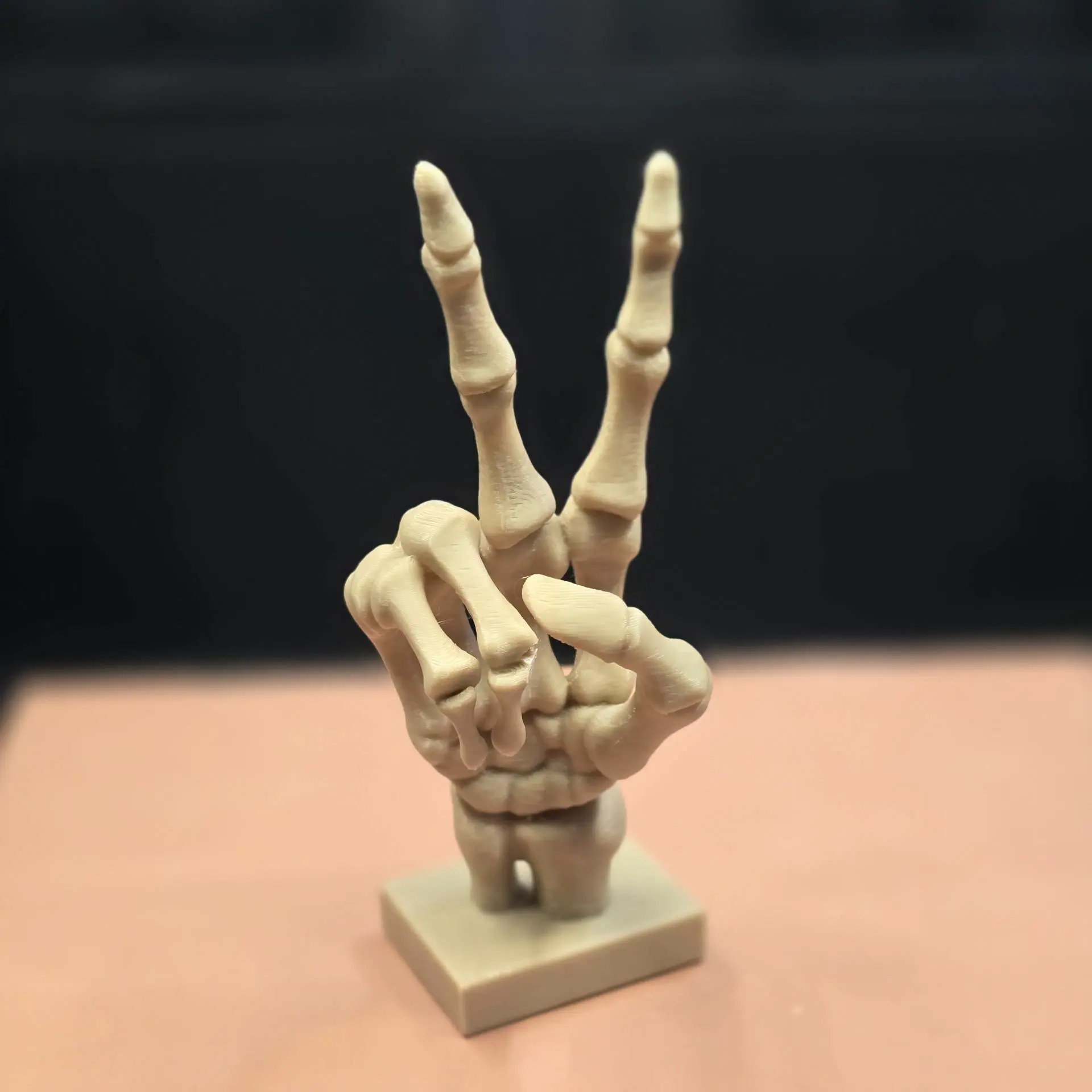 3D Printer Files | 3MF File | Peace Skeleton Hand