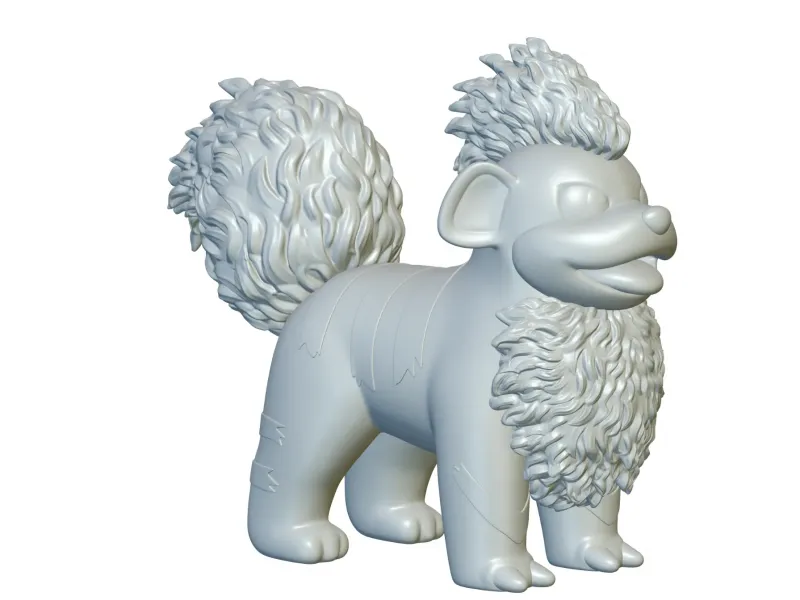 Pokemon Growlithe #58 - Ready for 3D Printing!