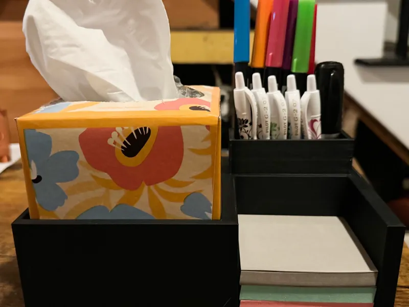 Desk Organizer Kleenex Holder