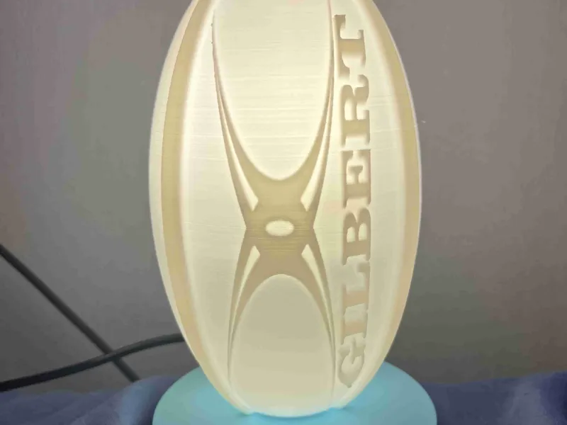 Rugby Lamp e14 and logo aviron bayonnais make your own