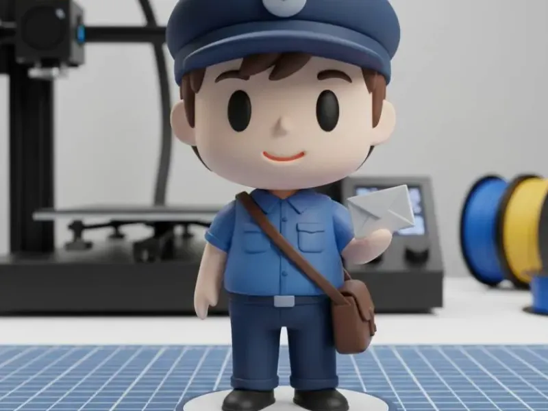 MAIL CARRIER FIGURINE
