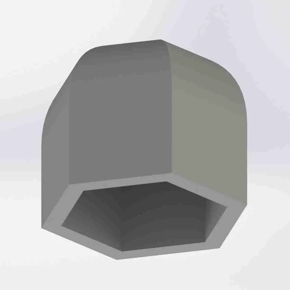 M6 nut cap (2 lengths)