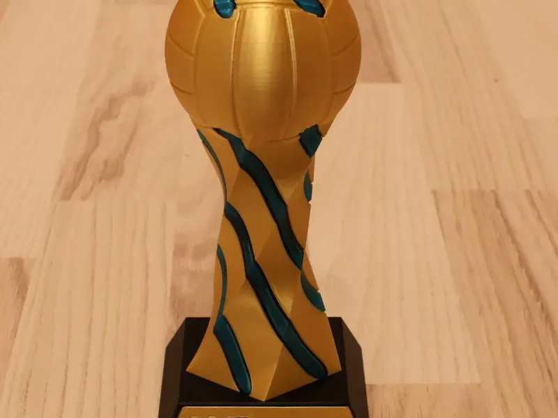 Impossible Passthrough Volleyball Trophy