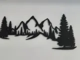 Mountain & Pine Trees Wall Art-1