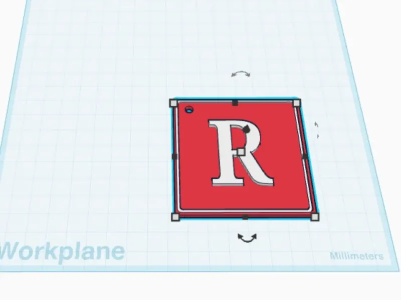 keychain letter R