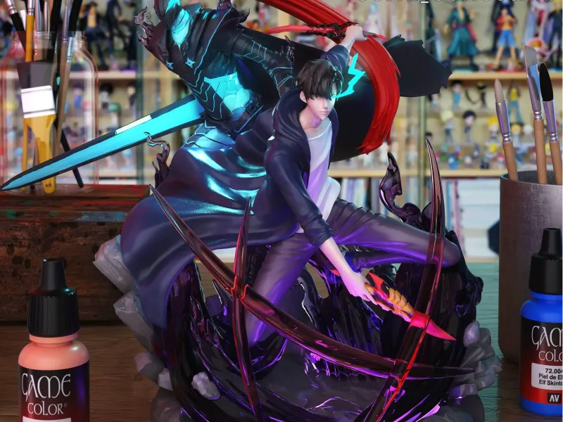 SUNG JINWOO & IGRIS DIORAMA - SOLO LEVELING