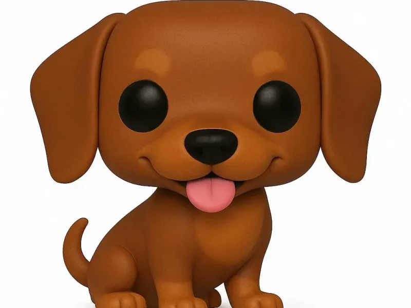 Funko Pop Dachshund Pelo Curto Brown Tan