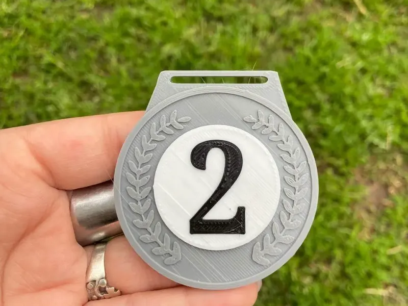 medalla numero 2 plata