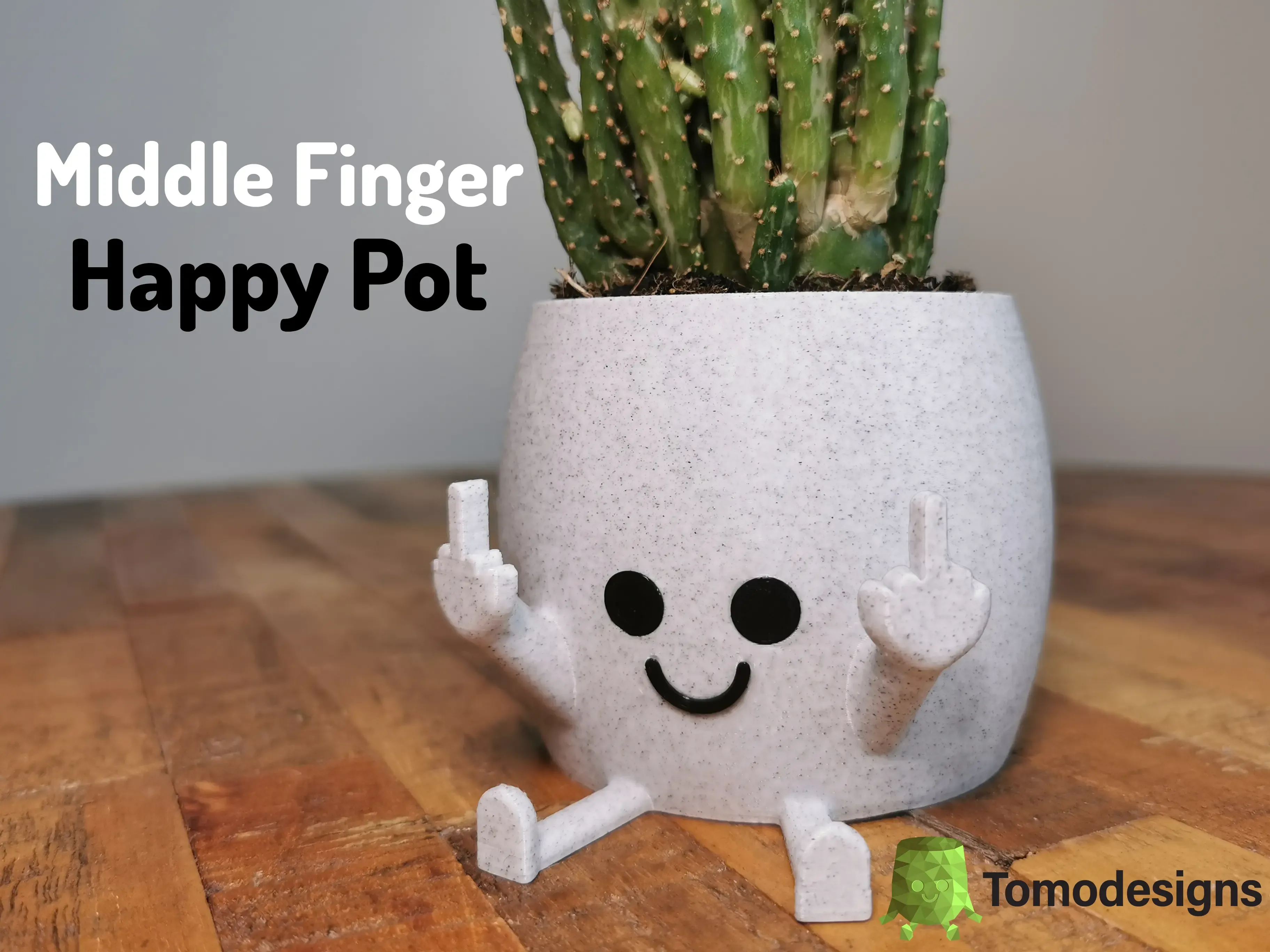 Middle Finger Happy Pot