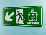 3D Printer Emergency Sign - Left Arrow Down-Left-1